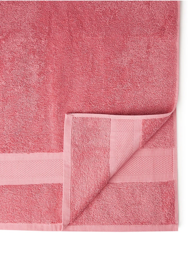 New Generation Bath Sheet 450 GSM 100% Cotton Terry 80x160 cm -Soft Feel Super Absorbent Quick Dry Pink