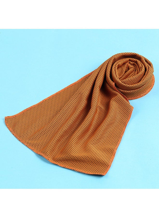 Multipurpose Quick-Dry Cold Towel Brown 24x13.5x2.5cm