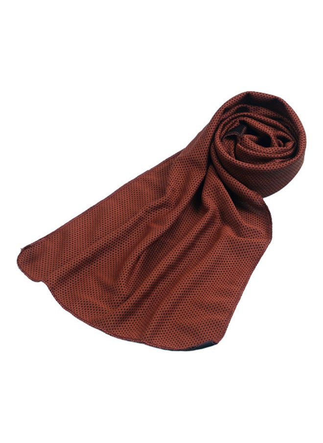 Multipurpose Quick-Dry Cold Towel Brown 24x13.5x2.5cm