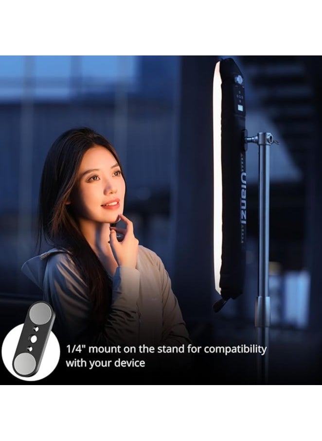 ULANZI UA20 Portable Air Tube Light, 20 W Air Tube Light, Two-Tone 2700-6500 K, Handheld LED Video Light, 18 Wh Battery, USB-C Rechargeable, Waterproof Inflatable LED Tube for Photography/Camping