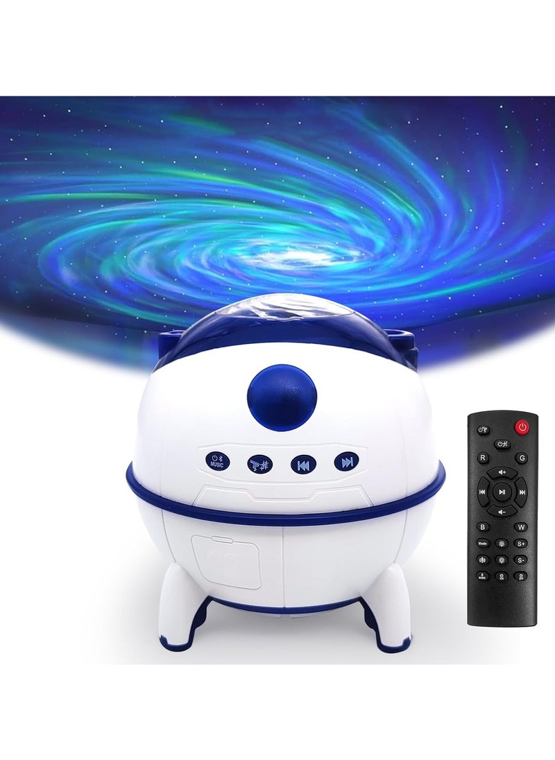 Galaxy Projector - Sound-Activated Star Projector with Timer, Bluetooth Speaker, and Night Light for Bedroom, Car, Party Decoration, and Game Rooms