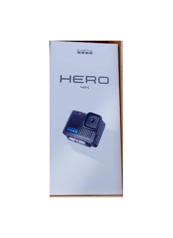 GoPro Hero Lightweight Rugged & Waterproof 4K Action Camera with Touch Screen, 2X Slo-Mo, Mounting Flexibility with in-Built Enduro Battery