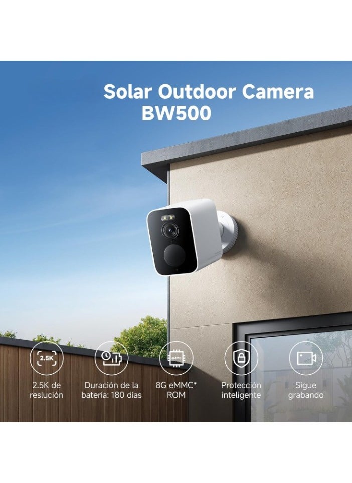 BW500 | Security Camera | 2.5K Resolution | Super-large battery | 136-degree FOV | Vehicle human pet & package detection | IP67 dust and water resistance | 8GB onboard storage