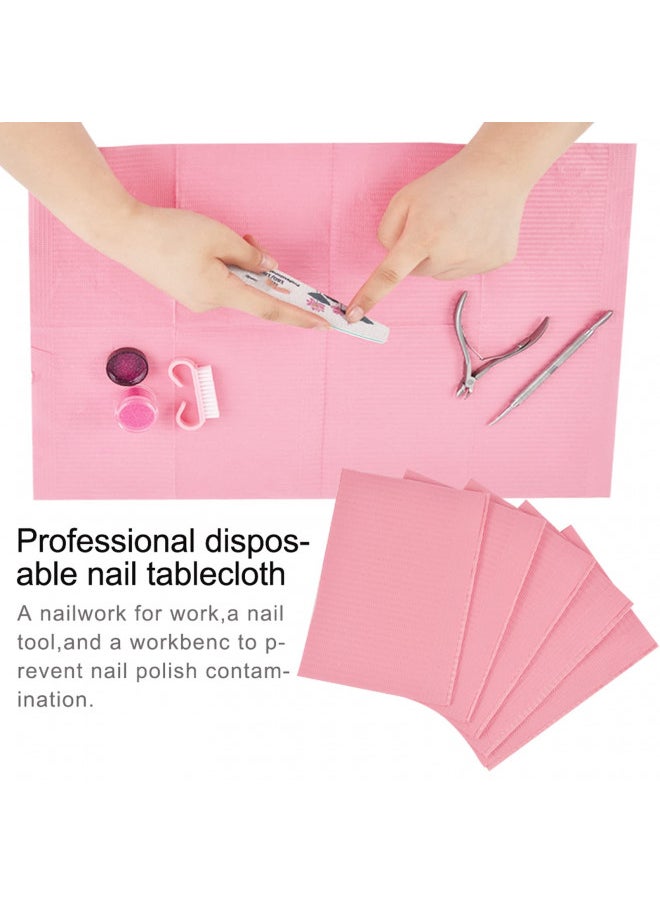 LXIANGN 125PCS Disposable Nail Art Table Towels Mat 13