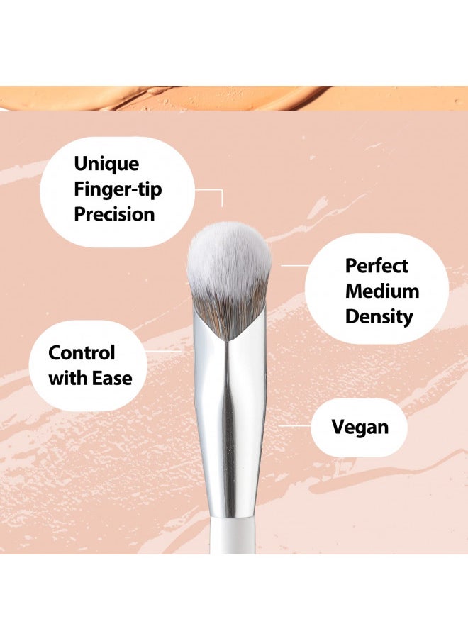 Albeaut Concealer Brush, Under Eye Makeup Small Angled Precision Face Blending Brush, Eye Liquid Cream Foundation Concealer for Dark Circles