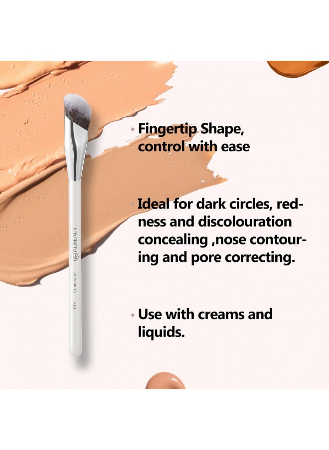 Albeaut Concealer Brush, Under Eye Makeup Small Angled Precision Face Blending Brush, Eye Liquid Cream Foundation Concealer for Dark Circles