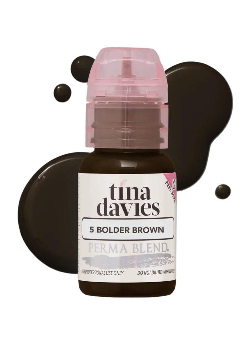 Tina Davies Ink Brow Pigments Bolder Brown  Unleash Your Creativity With High-Quality, Bold Pigments For Stunning Brows 15Ml