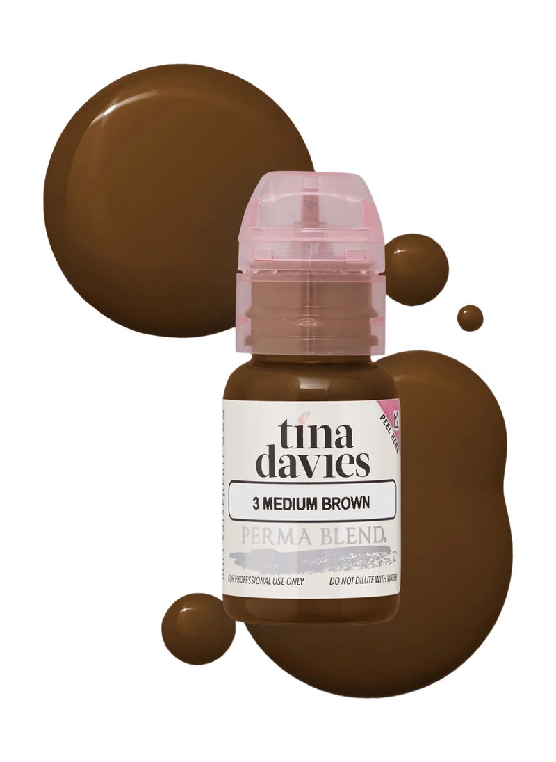 Tina Davies Ink Brow Pigments Dark Brown  Unleash Your Creativity With High-Quality, Bold Pigments For Stunning Brows 15Ml