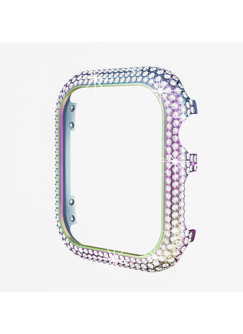 Colorful Full Diamond 40mm Suitable For Apple Watch Protective Case Hollow, Tpu Electroplating Anti-Fall