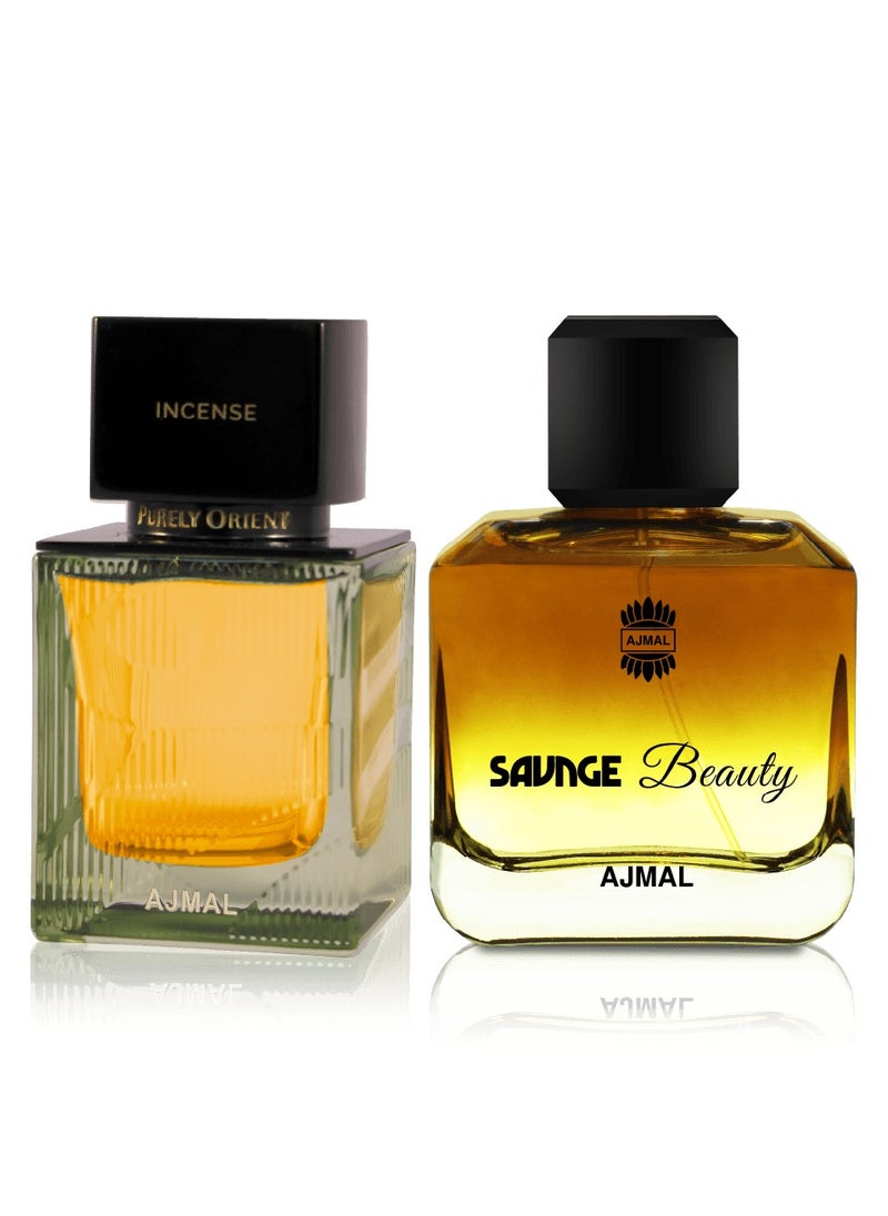 Purely Orient Incense EDP 75ml & Savage Beauty - Bold Fragrance Combination