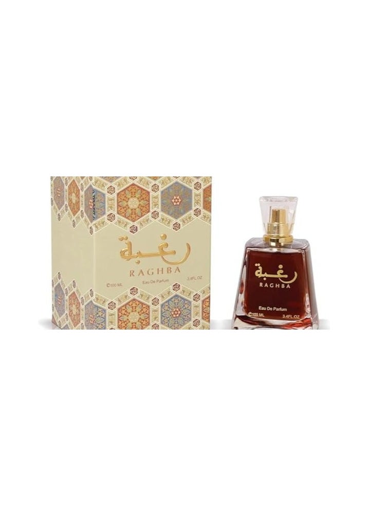 LATTAFA PERFUMES Raghba By Arabic Perfume For Men & Women - Eau De Parfum, 100ml