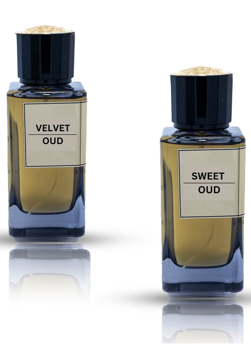 True Essence Royal Collection Velvet Oud And Sweet Oud Eau De Parfum 100 ml For Unisex 3.4 FL.OZ