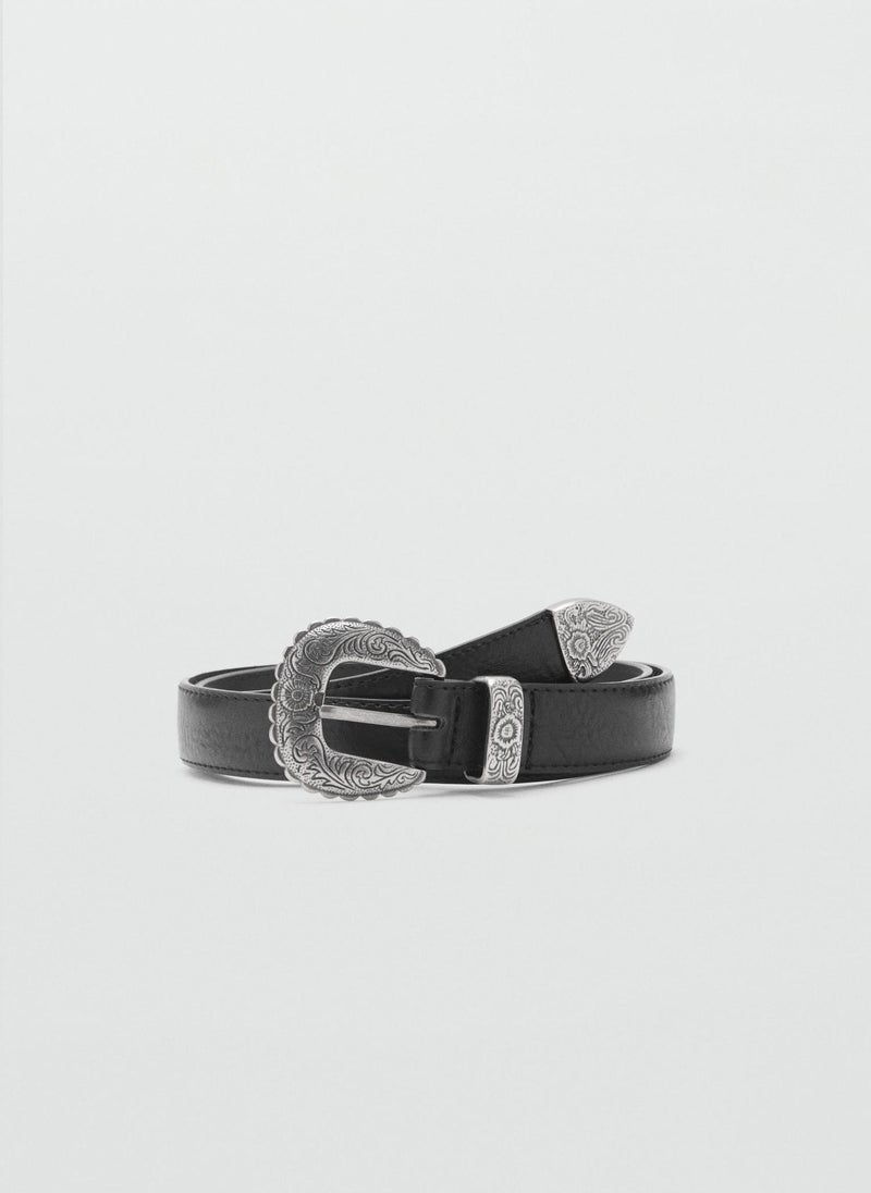 Embossed Buckle Belt