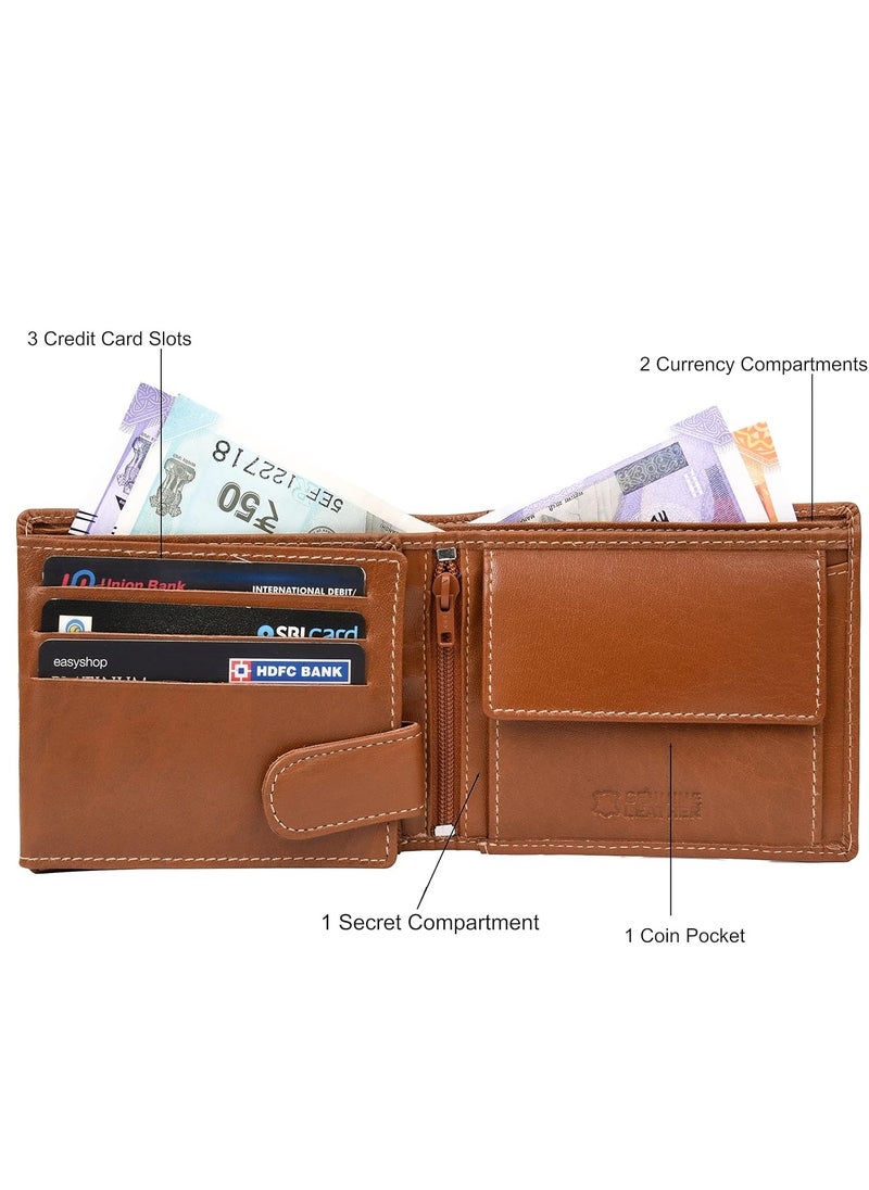 URBAN FOREST Oliver Cognac Leather Wallet for Men