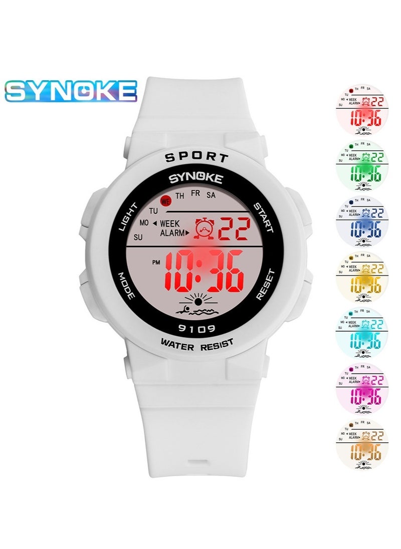 Colorful Luminous Children's Student Waterproof Electronic Watch