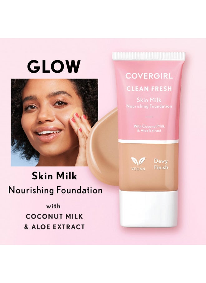 COVERGIRL, Clean Fresh Skin Milk Foundation, Medium/Tan, 1 Count