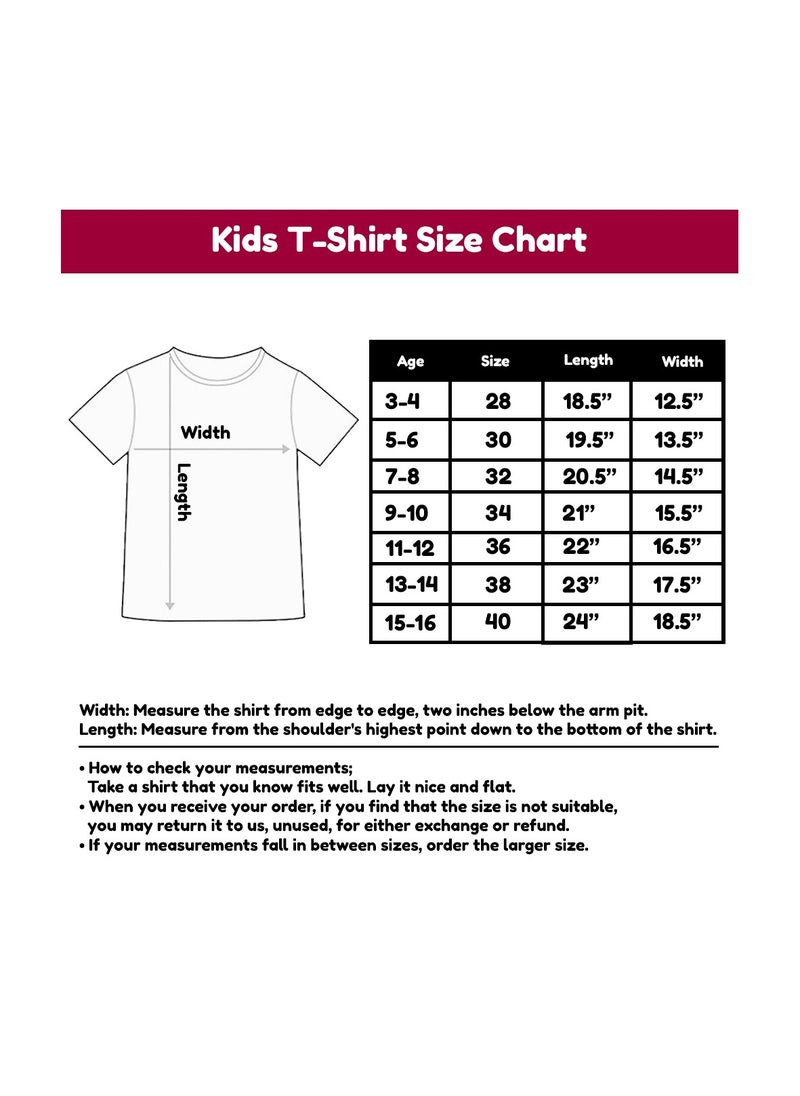 Kids Multi Colour Combo Printed Design T-shirt For Girls-Fashionable Short Sleeve T-Shirt Casual Daily Shirt For Kids-Assorted Colors