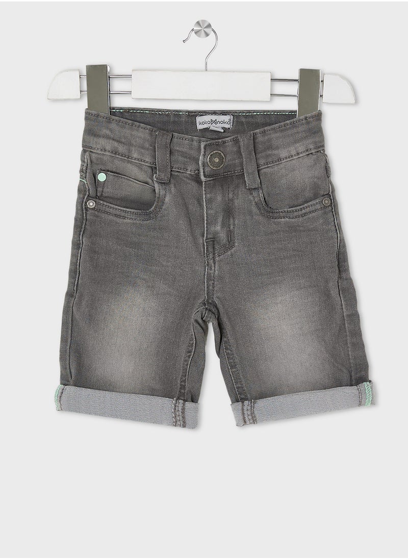 Kids Folded Hem Shorts