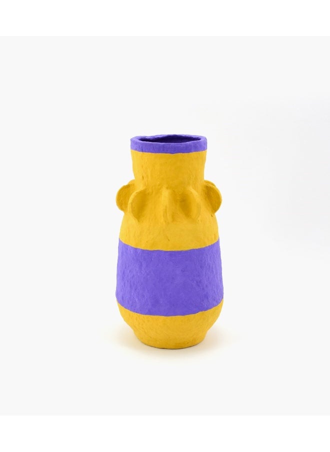 Cotton Mache Vase 
13 X 25Cm