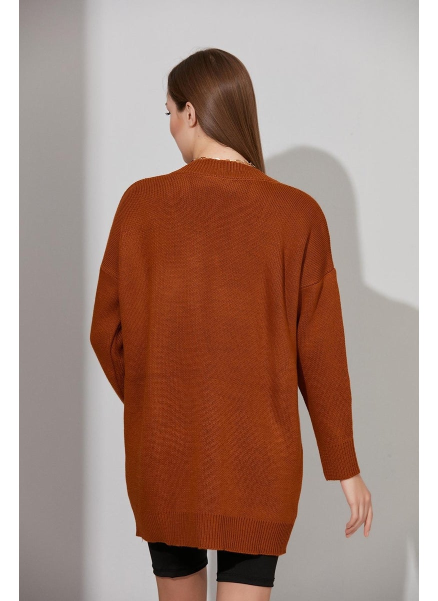 V Neck Knitwear Loose Sweater (A91861-S)
