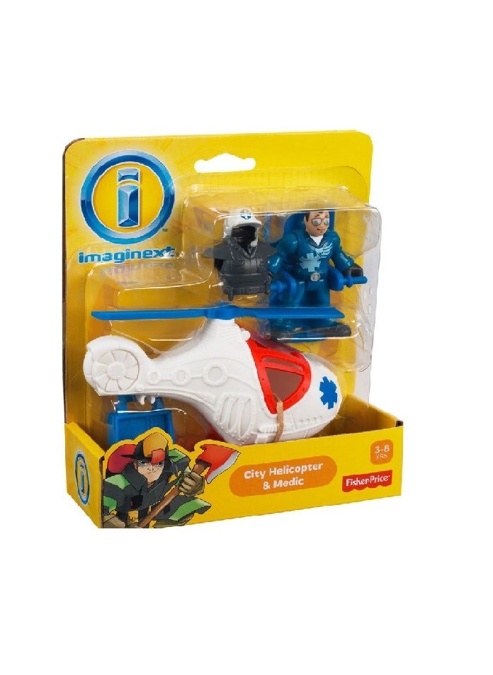 Imaginext City Helicopter & Medic