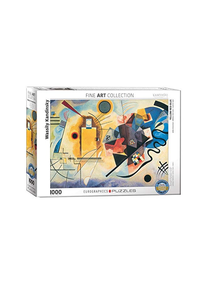 EuroGraphics Gelb Rot Blau by Kandinsky 1000 Piece Puzzle