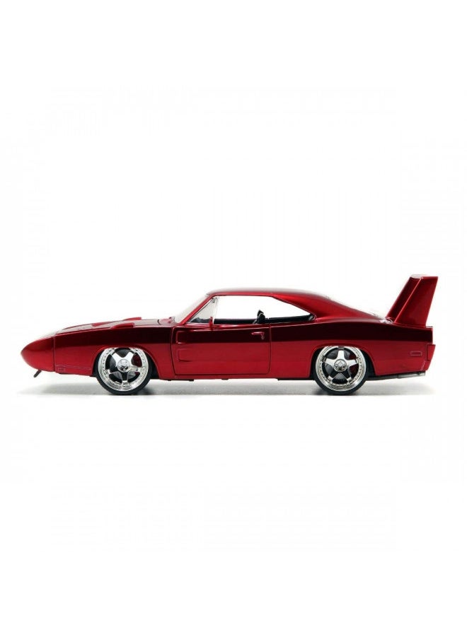 Jada Toys Fast & Furious Dom's Dodge Charger Daytona DIE-CAST Car, 1: 24 Scale Red (97060)