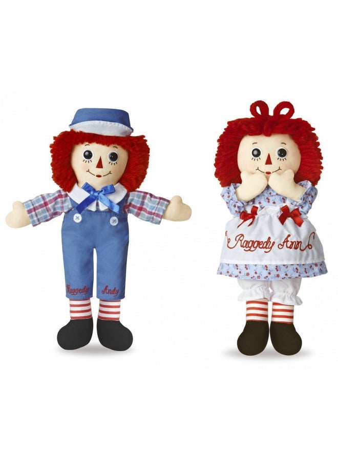 Aurora Bundle of 2 Dolls - 12'' Raggedy Ann & Raggedy Andy