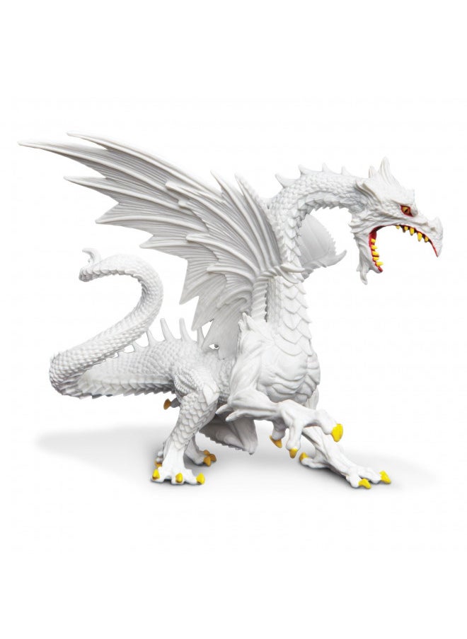 Safari Ltd Glow-in-the-Dark Snow Dragon Realistic Hand Painted Toy Figurine for Ages 3 and Up