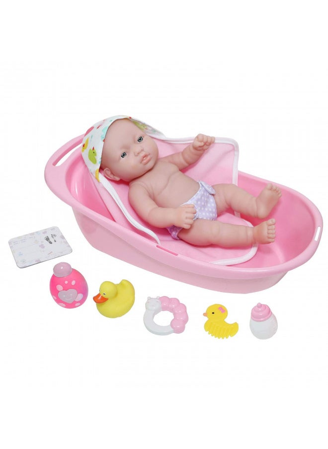 JC Toys - La Newborn | 10 piece Layette Deluxe Bathtub Gift Set | 12.5