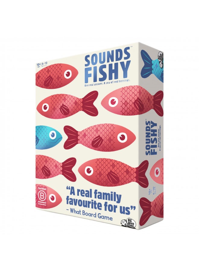 Sounds Fishy: The Bluffing Family Board Game for Kids 10+ and Adults Best New Family Quiz Games, Trivia Games for Groups of People