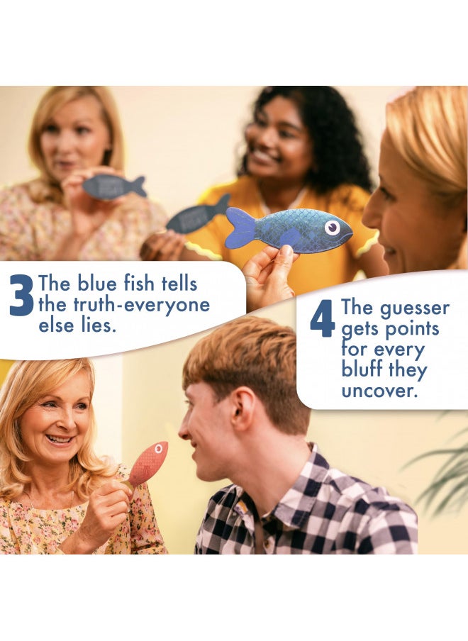 Sounds Fishy: The Bluffing Family Board Game for Kids 10+ and Adults Best New Family Quiz Games, Trivia Games for Groups of People