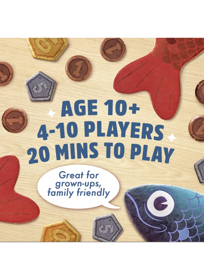 Sounds Fishy: The Bluffing Family Board Game for Kids 10+ and Adults Best New Family Quiz Games, Trivia Games for Groups of People