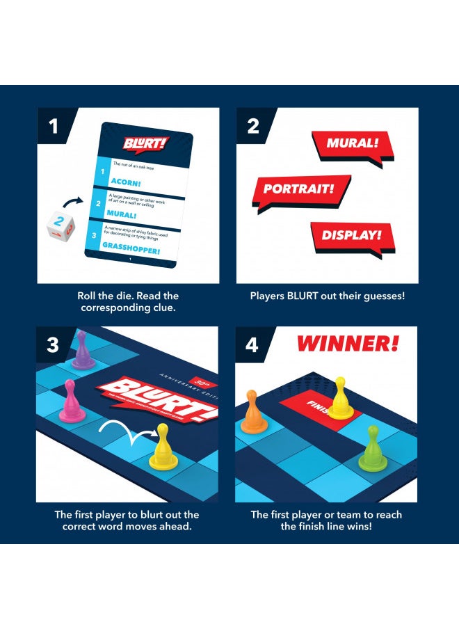 Educational Insights Blurt! Word Game, Board Game for 3-12 Players, Family Game, Ages 7+