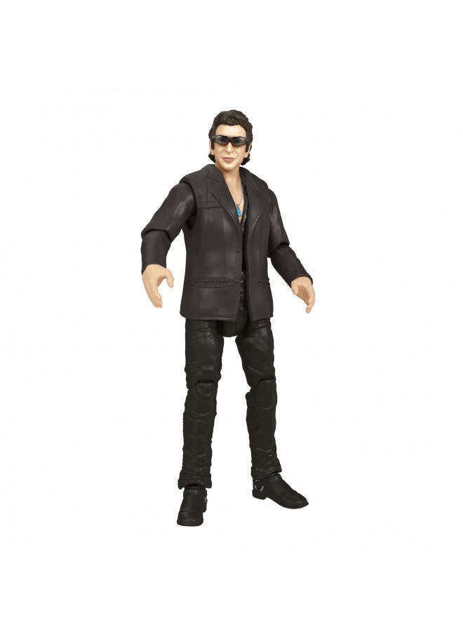 Mattel Jurassic World Toys Jurassic Park Hammond Collection Dr. Ian Malcolm Action Figure with Interchangeable Arms and Accessory, Gift and Collectible