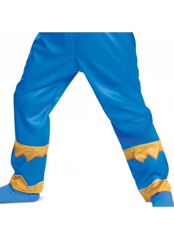 Disguise Blue Power Ranger Costume for Toddlers, Official Power Rangers Dino Fury Outfit with Mask Multicolored, Medium (3T-4T)