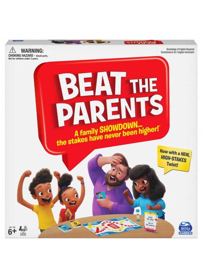 SPIN MASTER GAMES Beat The Parents Classic Family Trivia Game, Kids vs Parents for Ages 6 and up