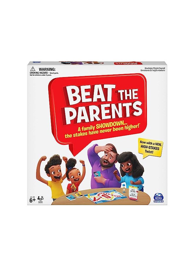 SPIN MASTER GAMES Beat The Parents Classic Family Trivia Game, Kids vs Parents for Ages 6 and up