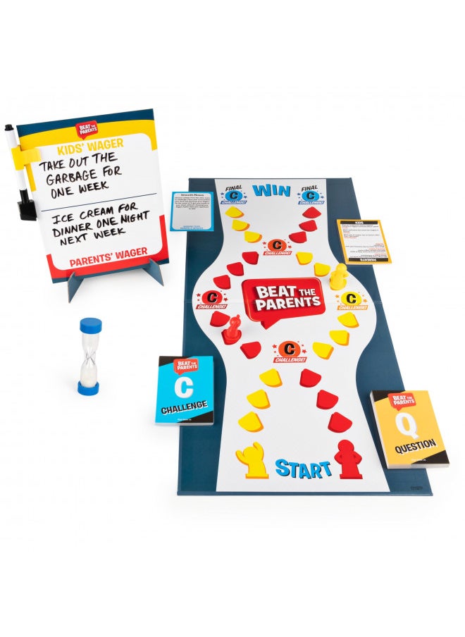 SPIN MASTER GAMES Beat The Parents Classic Family Trivia Game, Kids vs Parents for Ages 6 and up