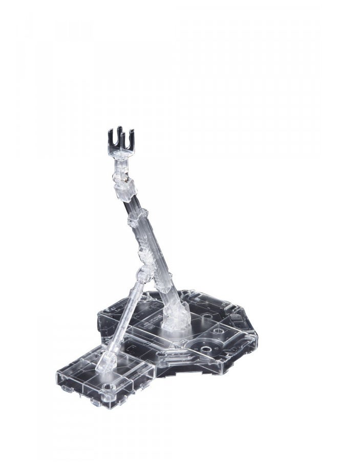 Bandai Hobby Action Base 1 Display Stand (1/100 Scale), Clear (BAN152159)