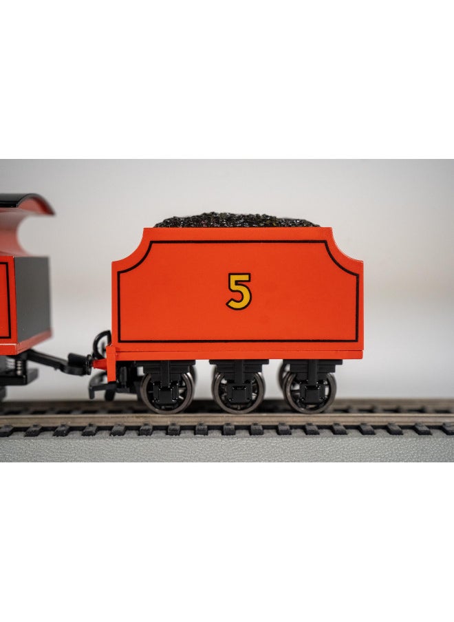 Bachmann Trains - THOMAS & FRIENDS JAMES THE RED ENGINE w/Moving Eyes - HO Scale,unisex-children