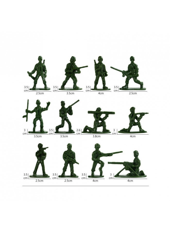 RAINBOW TOYFROG Army Men Play Bucket-Soldiers of WWII-Over 300 Piece Set