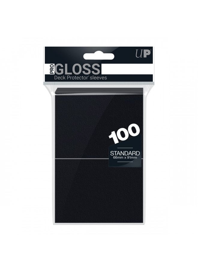 Ultra Pro Deck Protector Sleeves for Standard Size Cards | Black | 100-Count