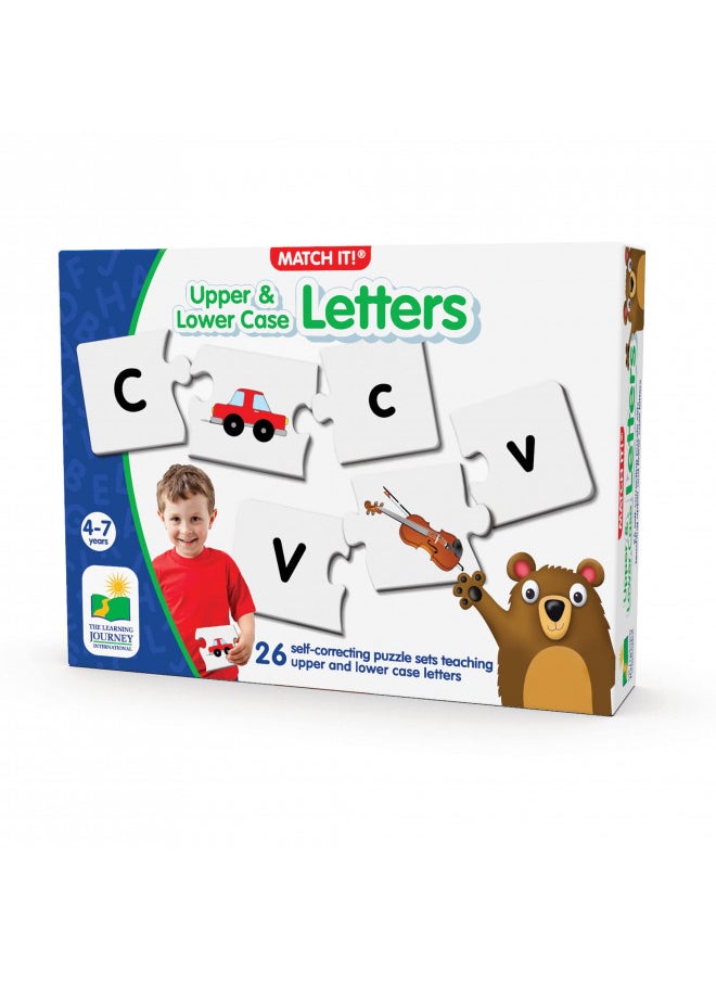 The Learning Journey: Match It! - Upper & Lower Case Letters, Alphabet Puzzles For Kids Ages 3-5, ABC Puzzle Letter Game, Alphabet Learning Award Winning Educational Toys