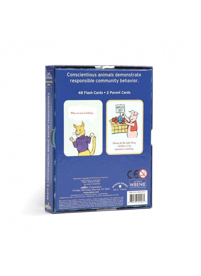 eeBoo: Good Citizenship Conversation Flash Cards, Encourages and Teaches Children How to Be Part of Their Community, Whether Family, School, or Planet, for Ages 3 and up