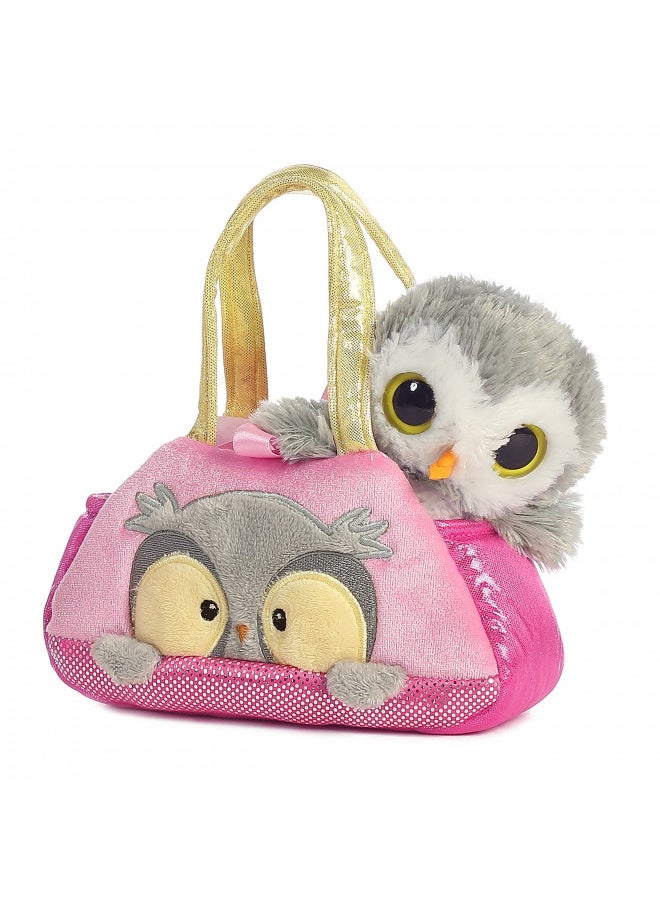 Aurora® Fashionable Fancy Pals Peek-A-Boo Owl Stuffed Animal - On-The-go Companions - Stylish Accessories - Multicolor 7 Inches