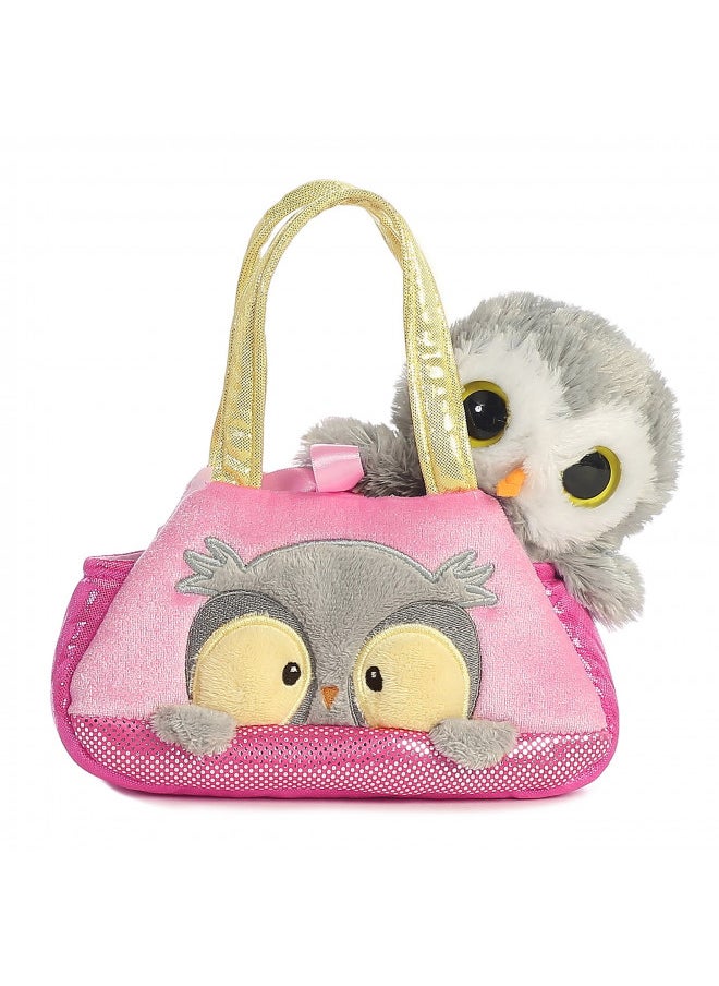 Aurora® Fashionable Fancy Pals Peek-A-Boo Owl Stuffed Animal - On-The-go Companions - Stylish Accessories - Multicolor 7 Inches