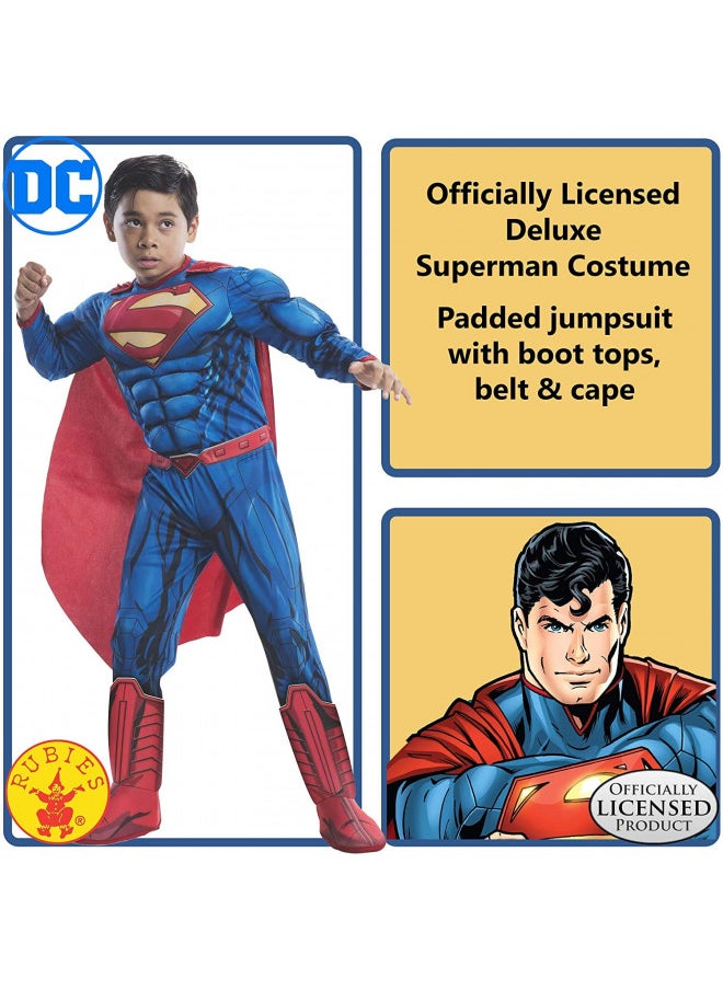 Rubie's Costume DC Superheroes Superman Deluxe Child Costume, Large