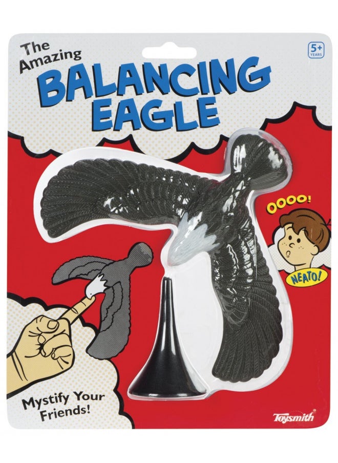 Toysmith Magic Party Trick Balancing Eagle Bird Toy (7-Inch), For Boys & Girls Ages 5+