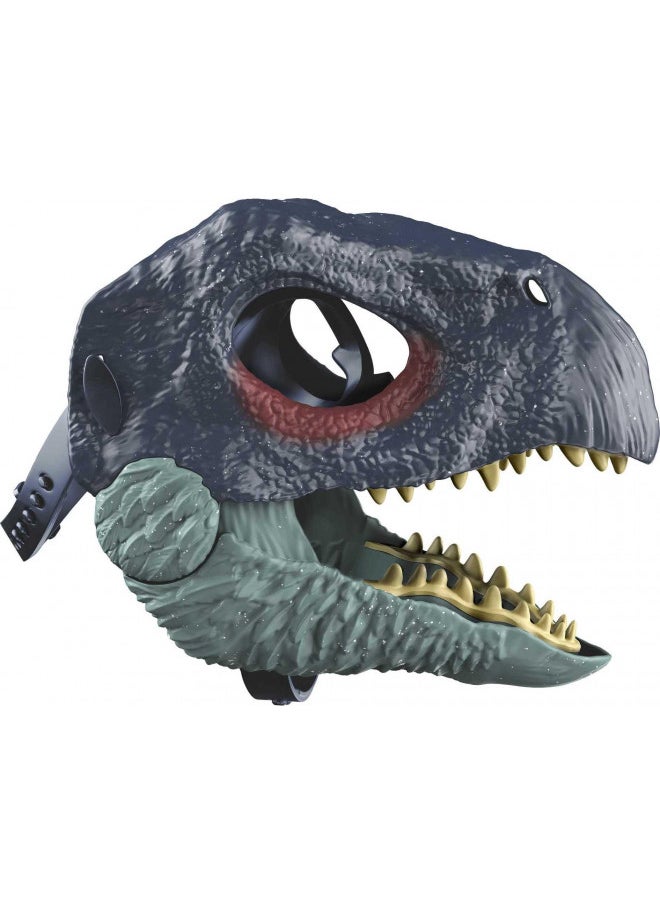 Jurassic World Toys Dominion Therizinosaurus Dinosaur Mask, Movie-Inspired Role Play Toy with Opening Jaw & Realistic Design, Multicolor, 7.87 Inches